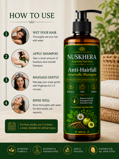 Nuskhera BhringAmla Ayurvedic Shampoo