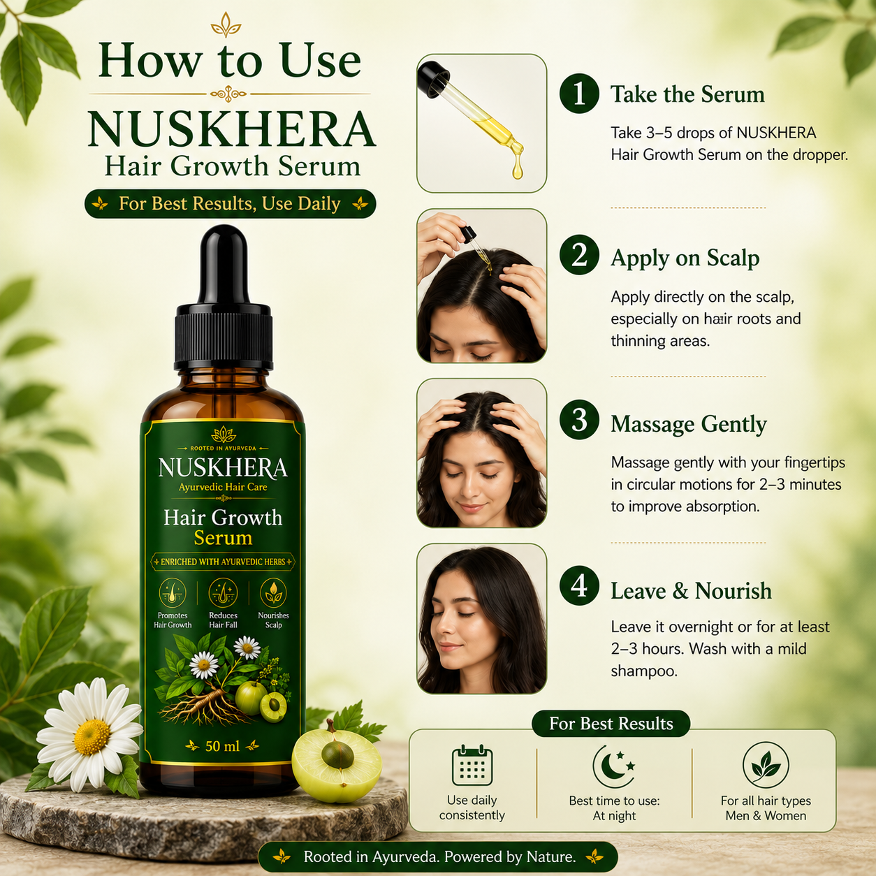 Nuskhera Redensyl Plant-Based Hair Serum