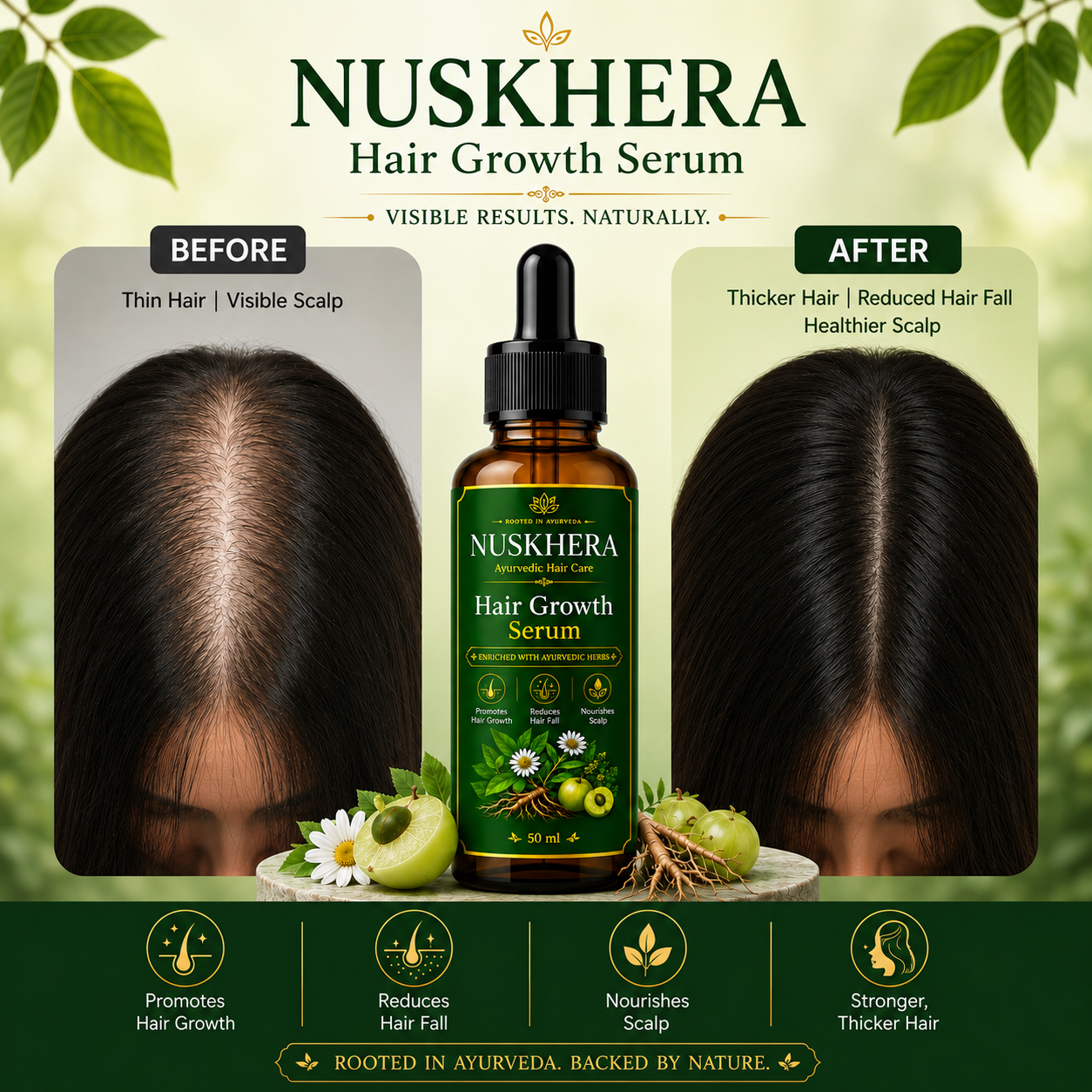 Nuskhera Redensyl Plant-Based Hair Serum