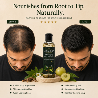 Nuskhera 19-Herb Bhringraj Ayurvedic Hair Oil